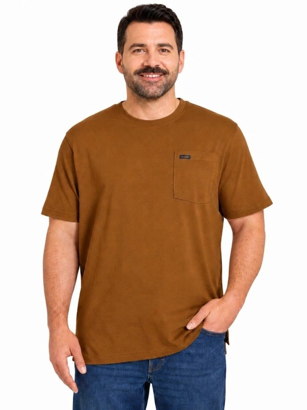 Wrangler Men's Pocket Tee Logo Chest